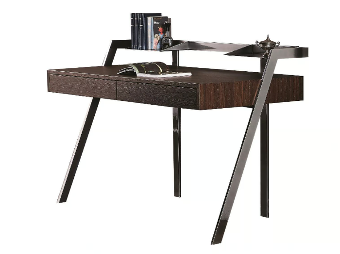 ZAC - Steel and wood secretary desk with drawers _ Bontempi Casa